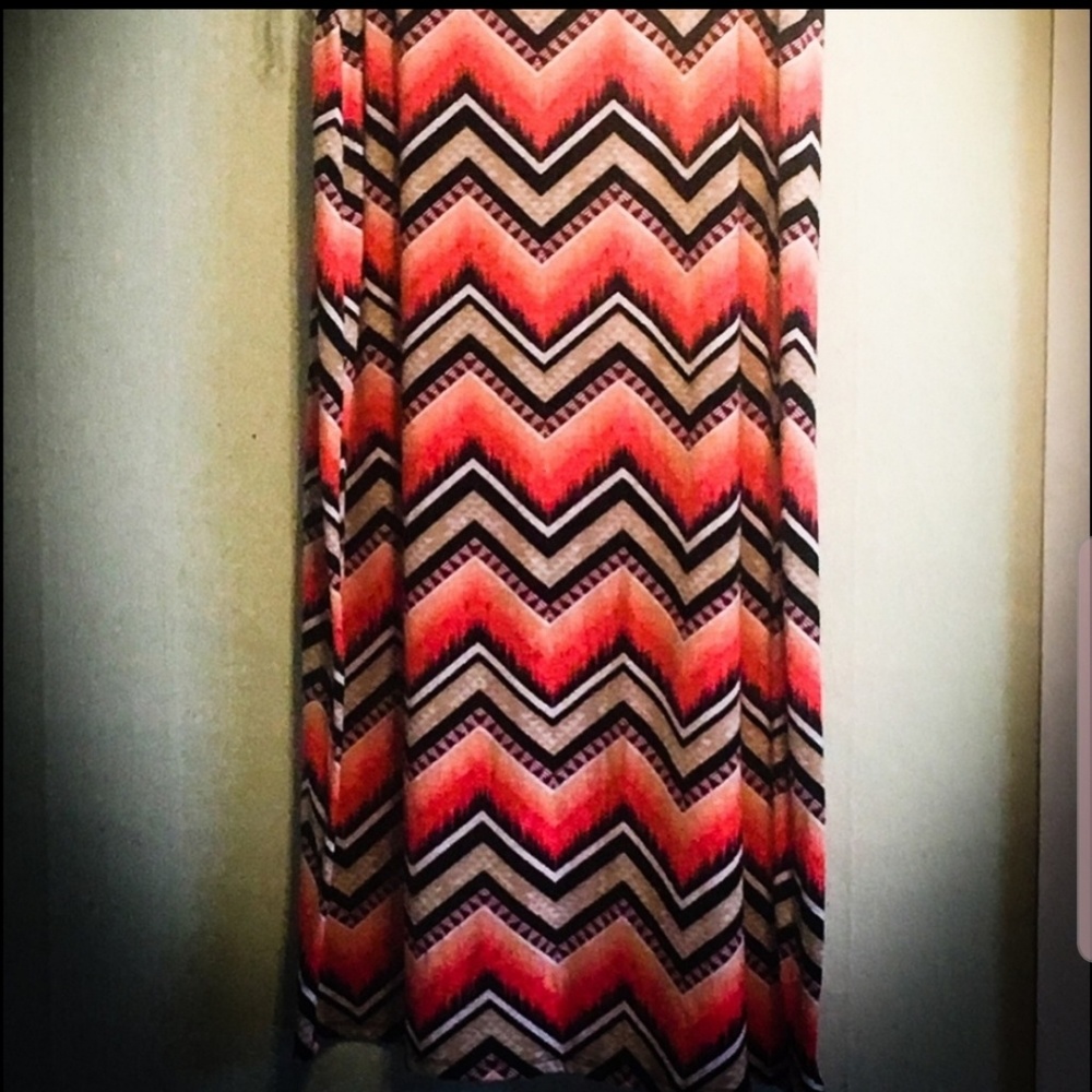 NWT Bobbie Brooks Plus Chevron maxi shirt 3X